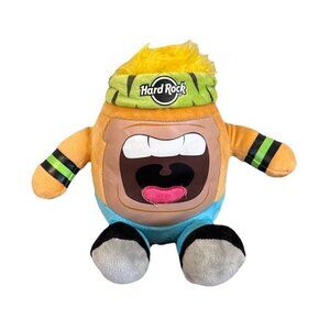 Rare Hard Rock Cafe HRC Roxtars Buddy Jr Plush Stuffed Animal Toy 7" tall NWT